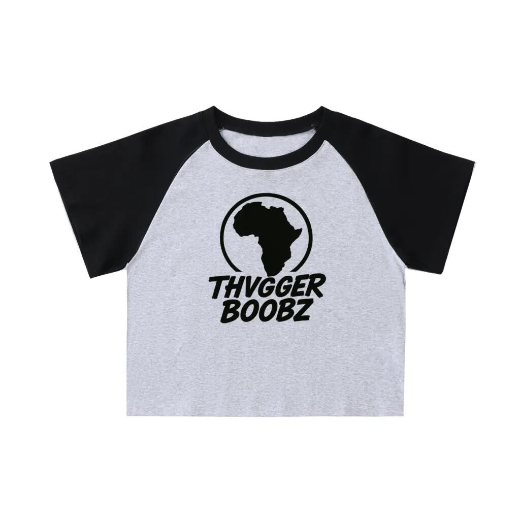 Thvgger BooBz Sleeve Crop Top (Female)